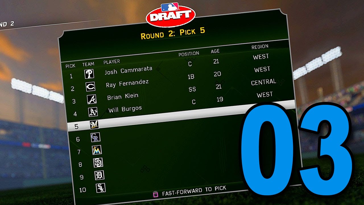 MLB 16 Road to The Show - Part 3 - THE MLB DRAFT! (Playstation 4 Gameplay)