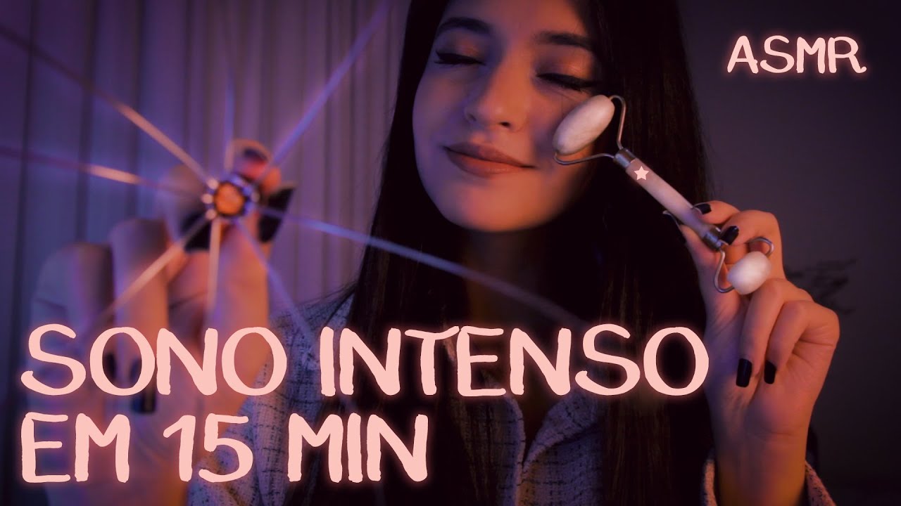 ASMR ☾ MASSAGEM FACIAL PRA VOCÊ DORMIR PROFUNDAMENTE: Rosto, Cabeça l ASMR BR, Face Massage ASMR