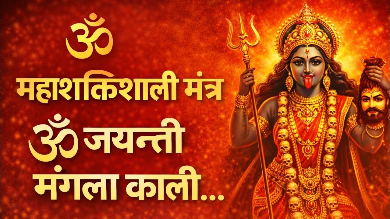 ॐ जयन्ती मंगला काली 🙏 देवी दुर्गा की महाशक्ति स्तुति | संकट नाशक स्तोत्र#OmJayantiManglaKali