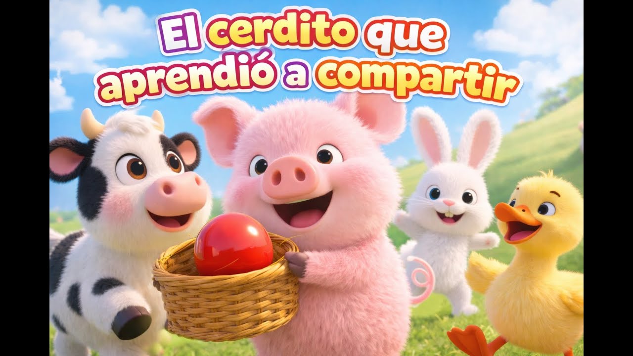 El cerdito aprendió a compartir 🐷⚽