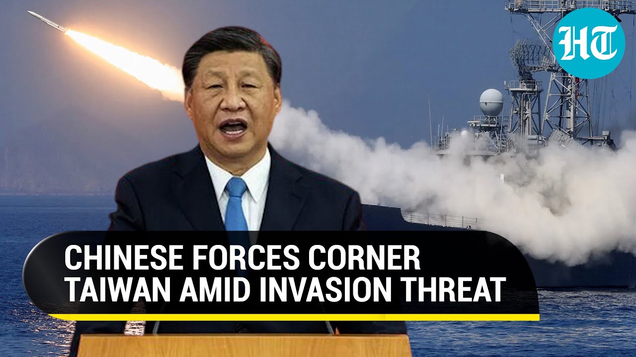 Chinese Military & Air Force Corner Taiwan; Beijing's Forces In Action Amid Invasion Fears