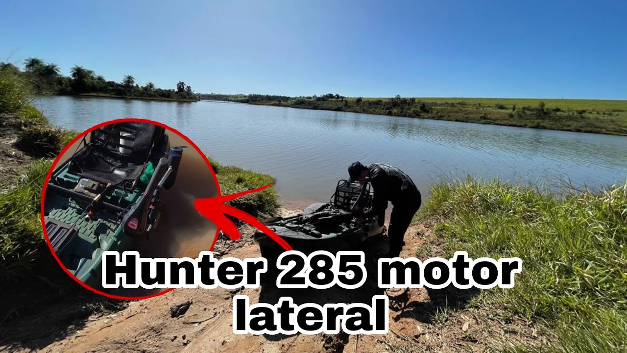 Hunter 285 com motor elétrico...será que funciona? pescaria...