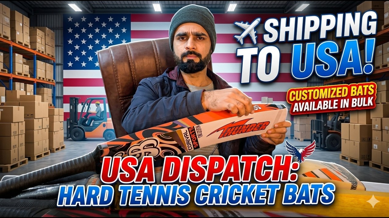 Professional Hard Tennis Cricket Bats dispatching to USA for Customer | Corival Sports #cricket