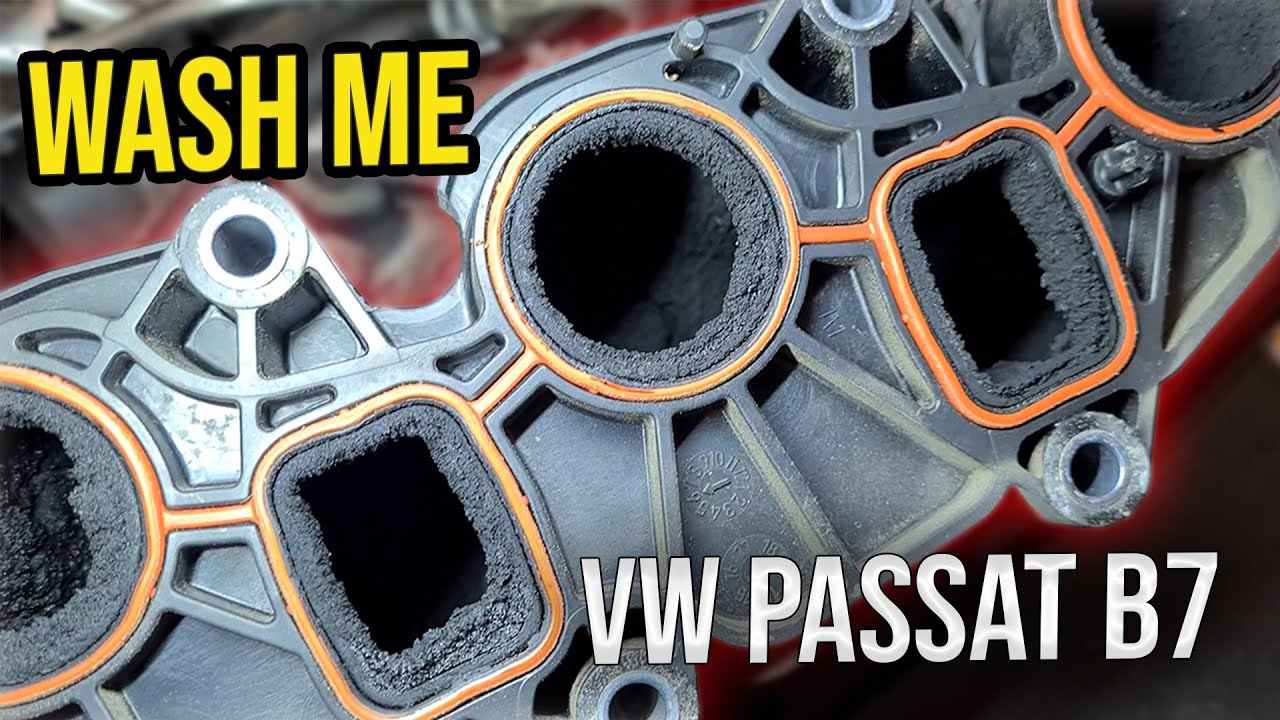 Очистка впускного коллектора: VW Passat B7 2.0TDI