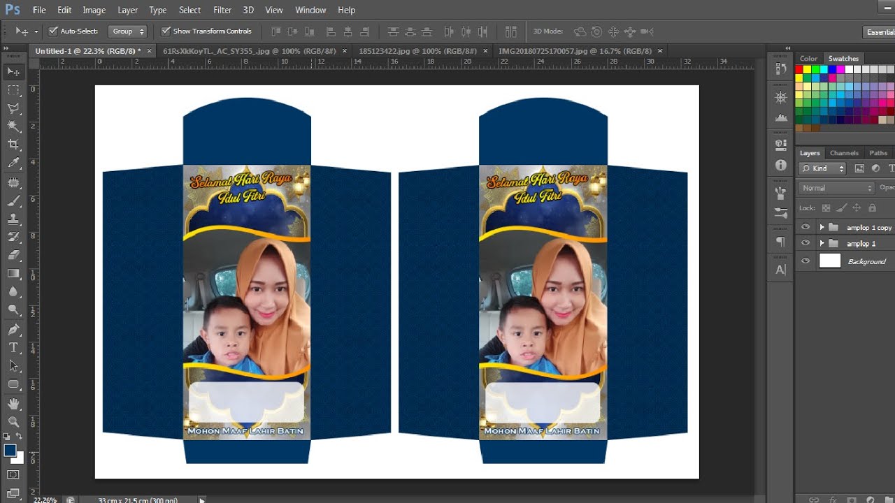 desain amplop | cetak sendiri amplop lebaran pake poto