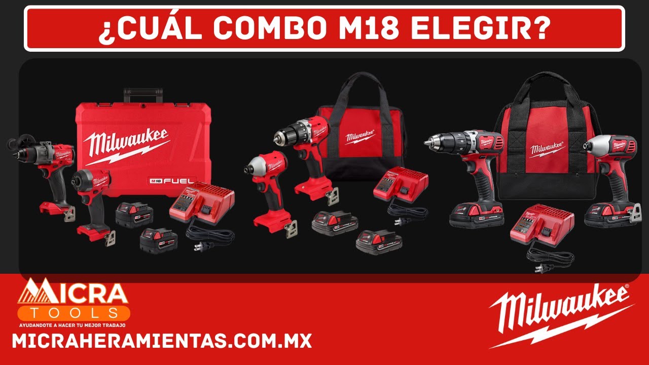CUAL COMBO DE HERRAMIENTAS ELEGIR?- COMBOS M18 MILWAUKEE MICRA HERRAMIENTAS