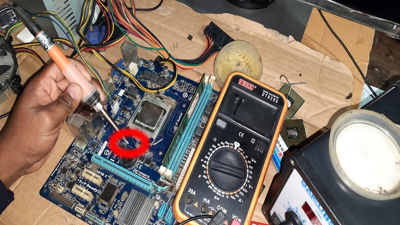 GIGABYTE GA-H61M-DS2 Power Problem Repair By Tanvir Computer & Scientist