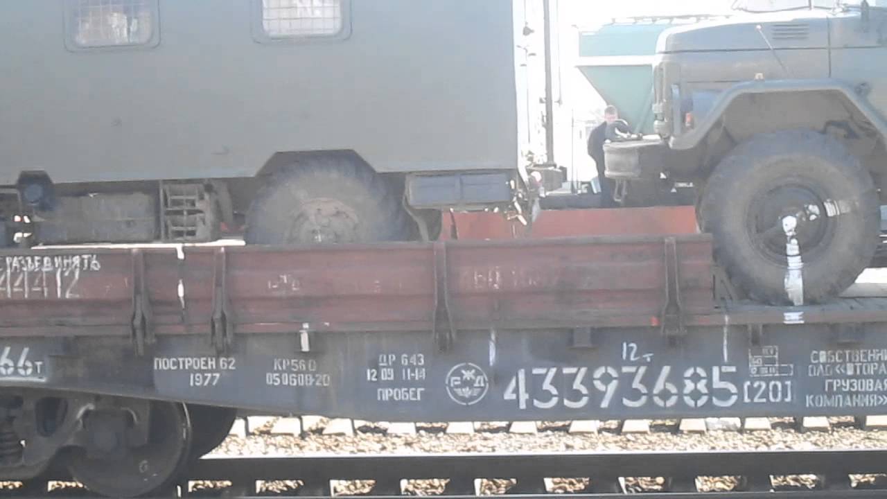 Военные вагоны на станции Нара. Весна 2014(Наро-Фоминск)