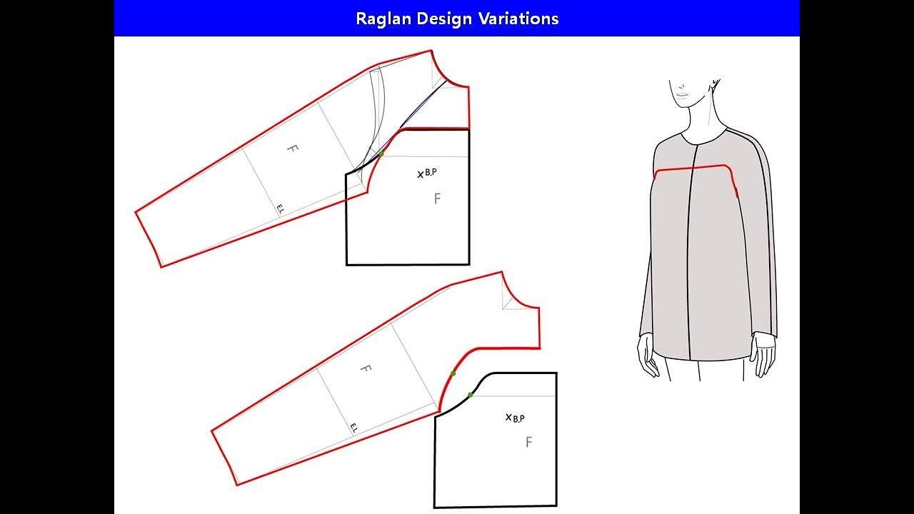 래글런 소매패턴과 응용 raglan sleeve pattern and variations 2