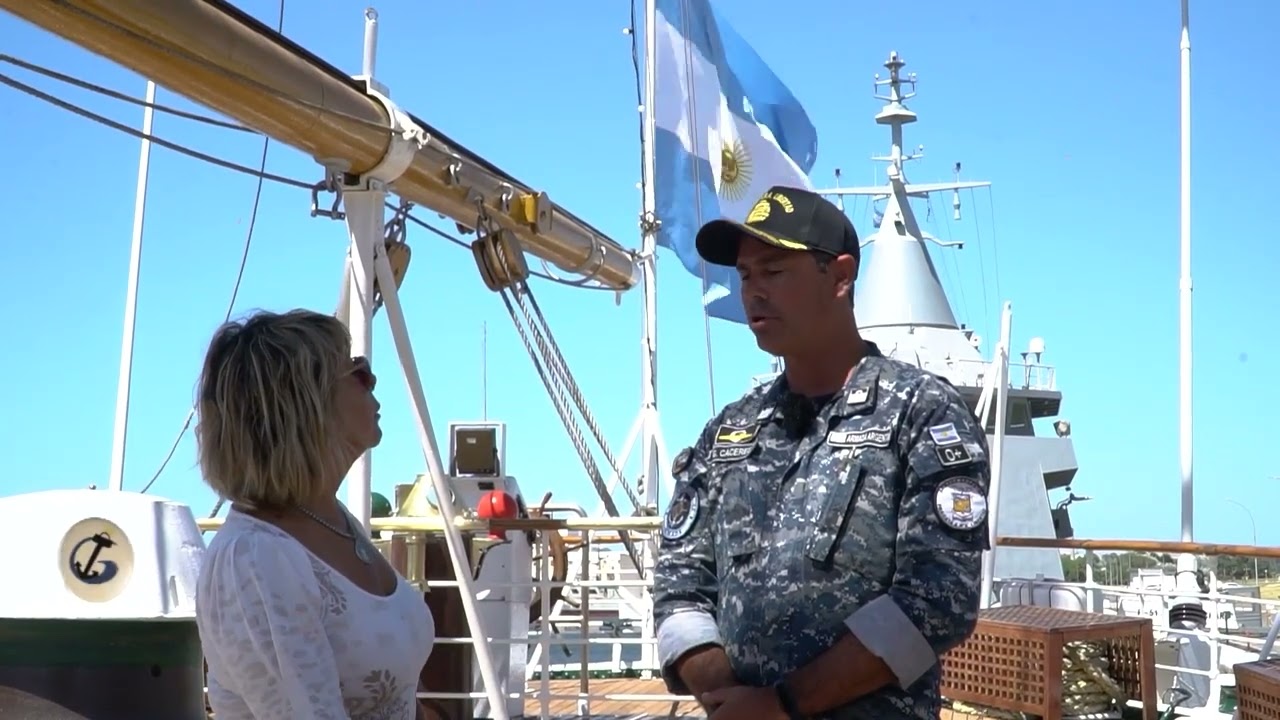 Jorge Cáceres Comandante de la Fragata Libertad nos habla sobre el viaje de Instrucción....