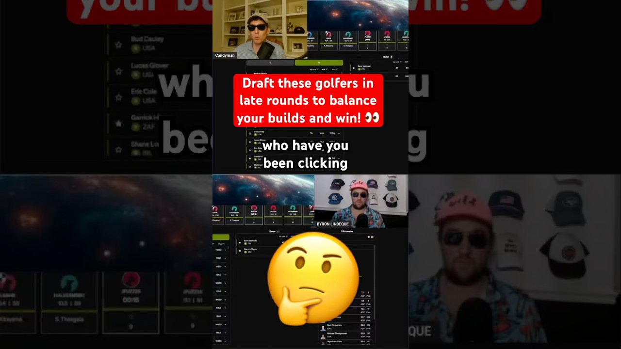 How to draft PGA best ball! (Late round best picks—the Scramble on Underdog fantasy) 