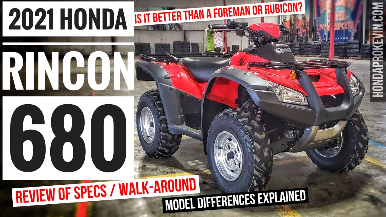 2021 - 2022 Honda Rincon 680 ATV Review of Specs / Features | Better than the Rubicon & Foreman?