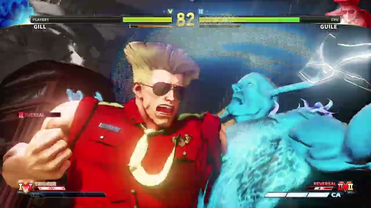 PYRON GILL VS GUILE パイロン・ギル対ガイルのバトル Street Fighter V
