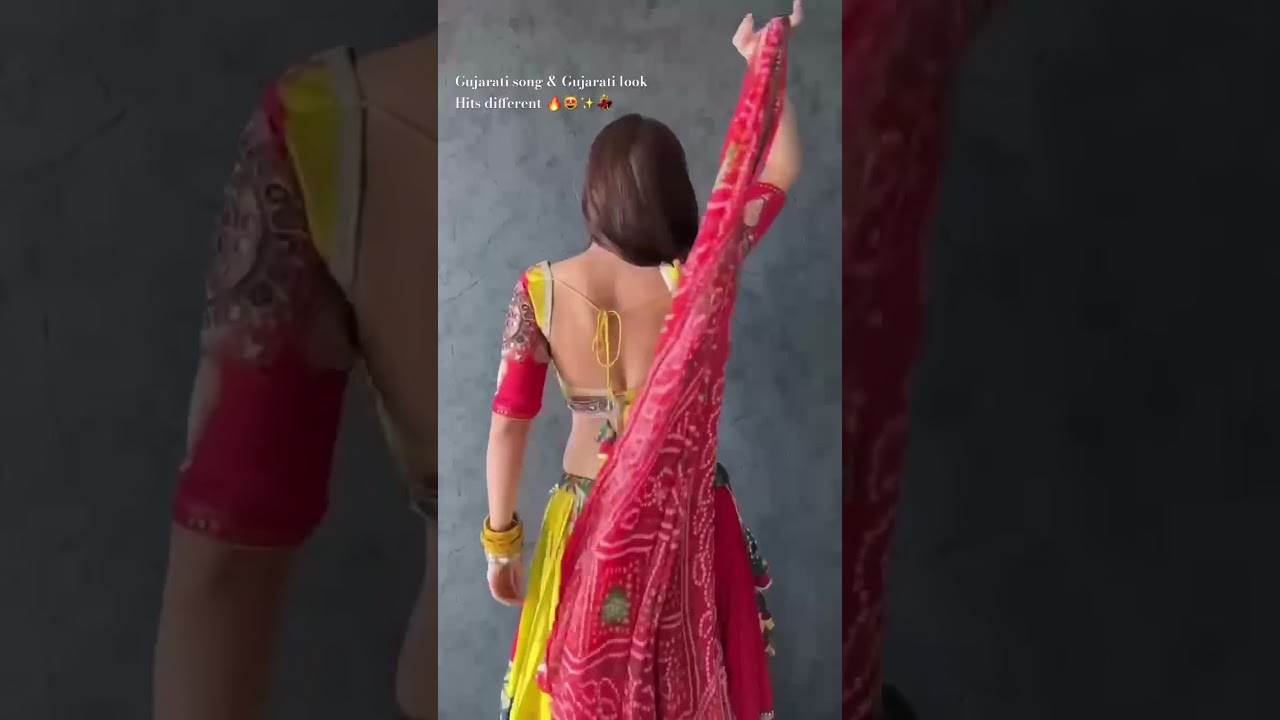 Gujarati song & Gujarati look Hits different 🔥😻✨💃 #leriyu #gujaratilook #gujarati #navratri #yt