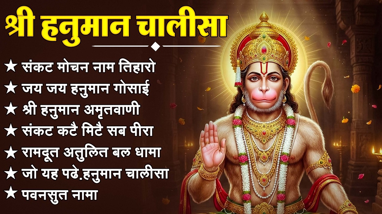 श्री हनुमान चालीसा 🌺🙏 shree hanuman chalisa original video 🙏🌺 gulshan kumar hariharan full hd