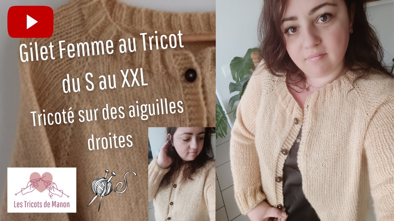Gilet femme au Tricot du S au XXL