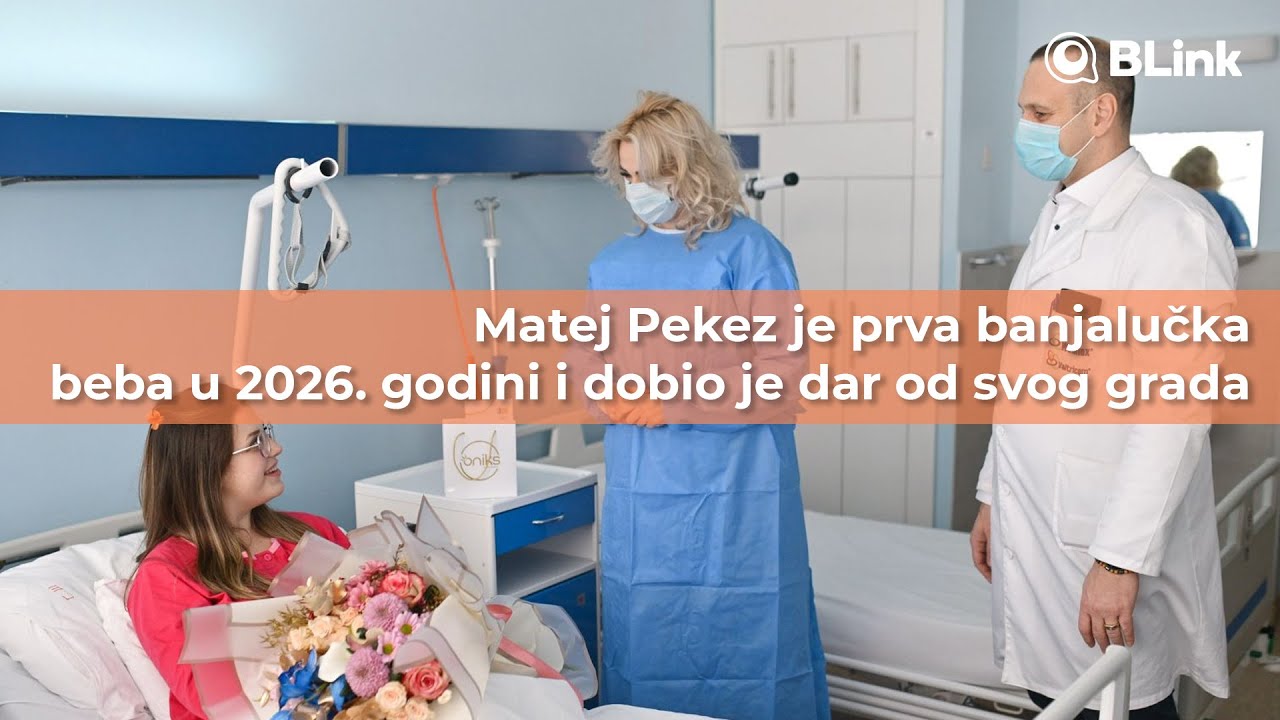 Matej Pekez je prva banjalučka beba u 2026.godini i dobio je dar od svog grada | Blink