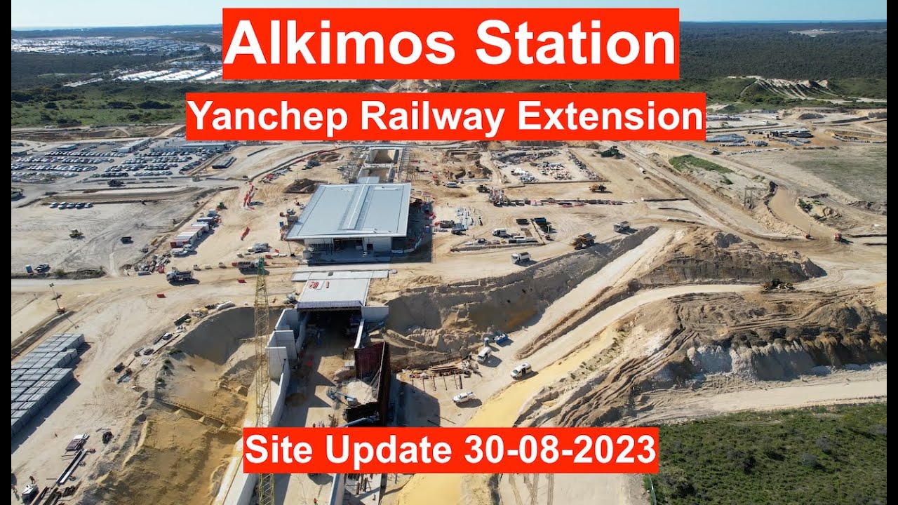 Yanchep Railway Extension - Alkimos Station 30-08-2023 4K