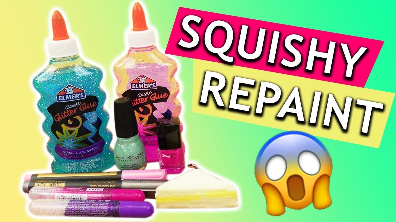 Neues Design f&uuml;r SQUISHY | Anh&auml;nger bemalen | DIY Repaint Experiment | DIY f&uuml;r Kids