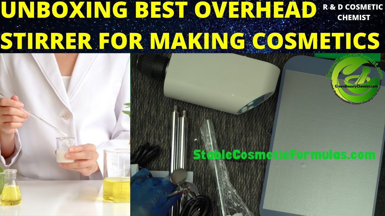 UNBOXING BEST DIGITAL OVERHEAD STIRRER & MIXER FOR MAKING COSMETICS & BEAUTY PRODUCTS - 20L STIRRER