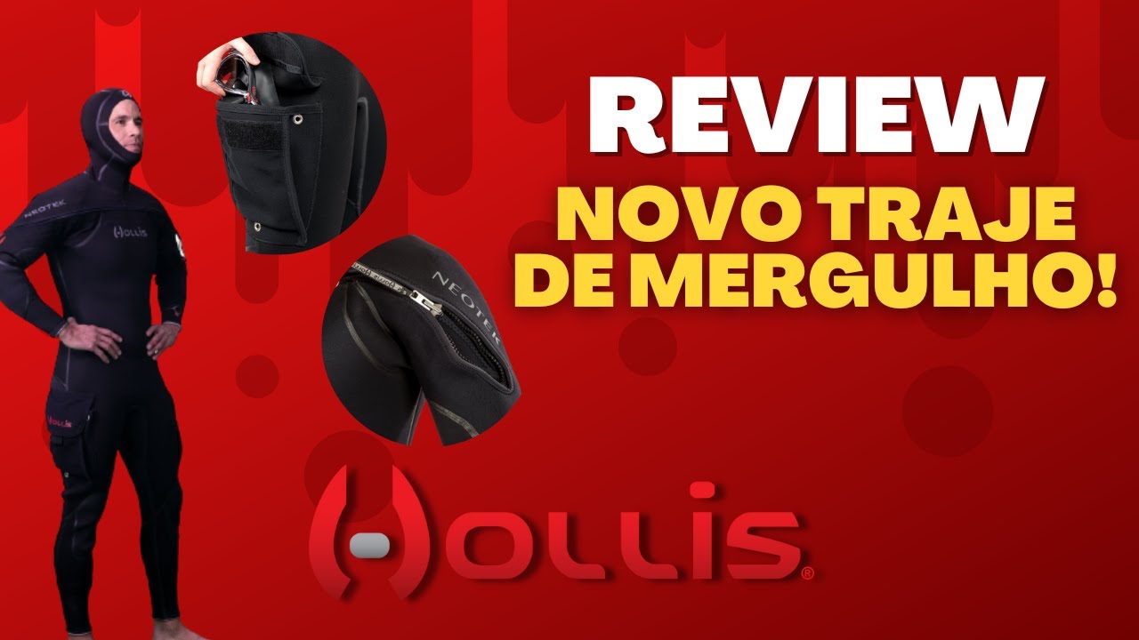 Meu novo traje de mergulho! Hollis Neoteck - Confira o review!!!