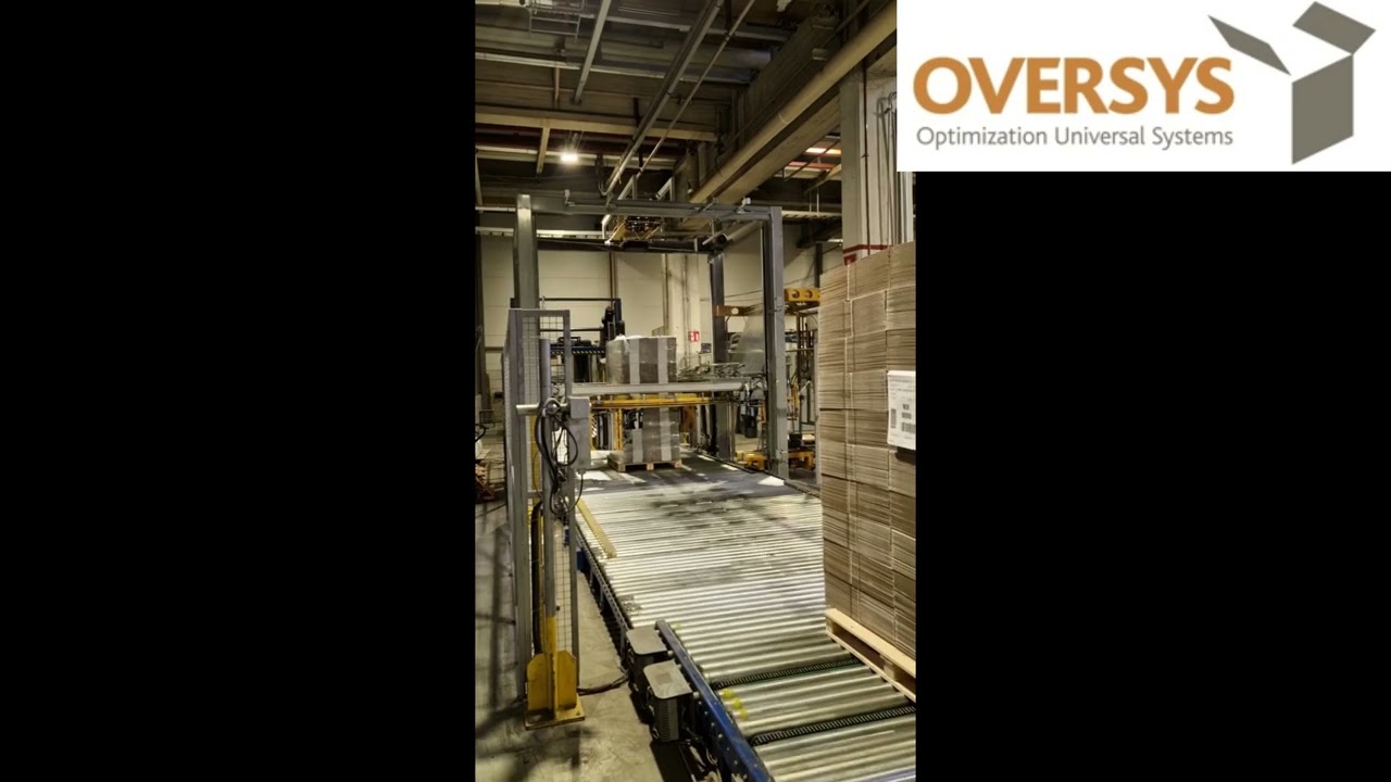 VIDEO OVERSYS U75111225 MOSCA & HALOILA OCTOPUS COMPLETE UNITIZING AND WRAPPING LINE