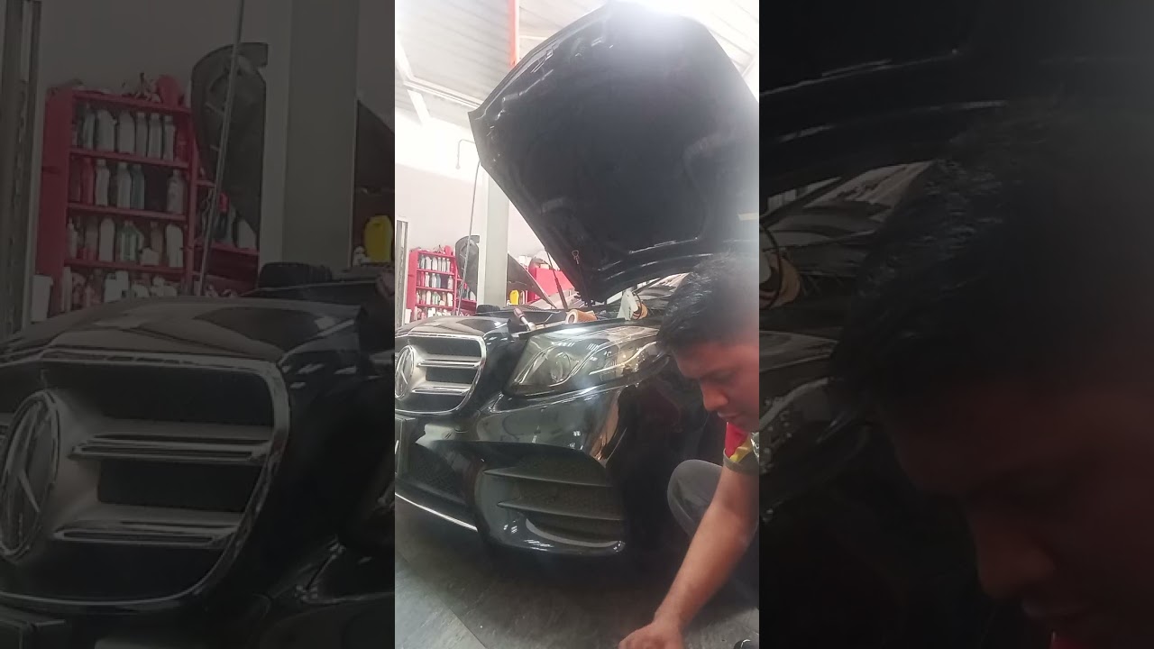 Mercedes   E200 basic services  Luxury car mechanic 