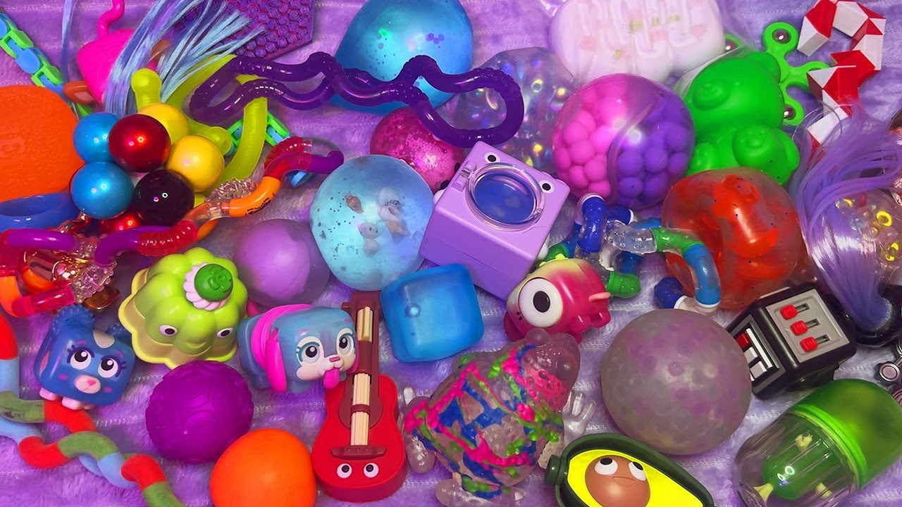 ASMR Fidget Toys for Sleep (Unintelligible Whispers)