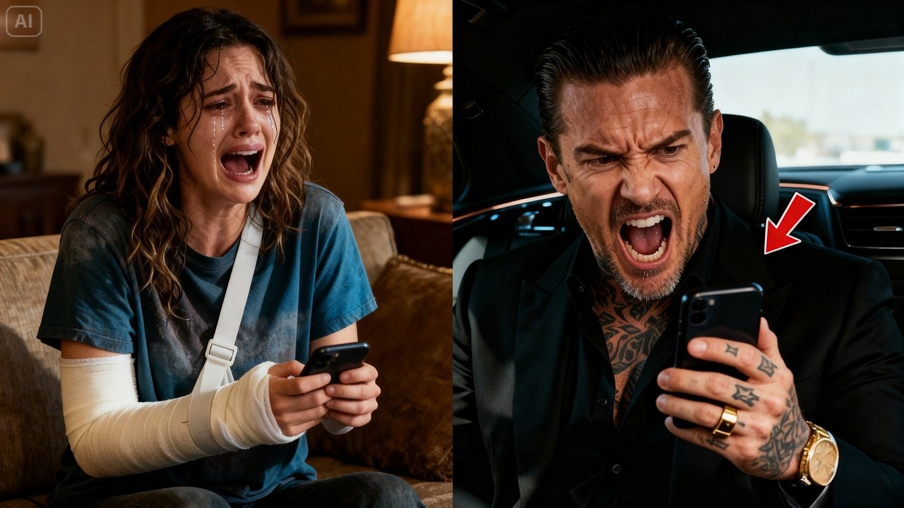 She Texted Her Mom  He Broke My Arm —Sent to Wrong Number—The Mafia Boss Replied   I'm On My Way