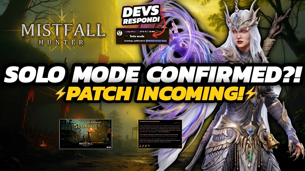 Mistfall Hunter Update - SOLO Mode Confirmed?! | NEW Patch & Holy Weapons