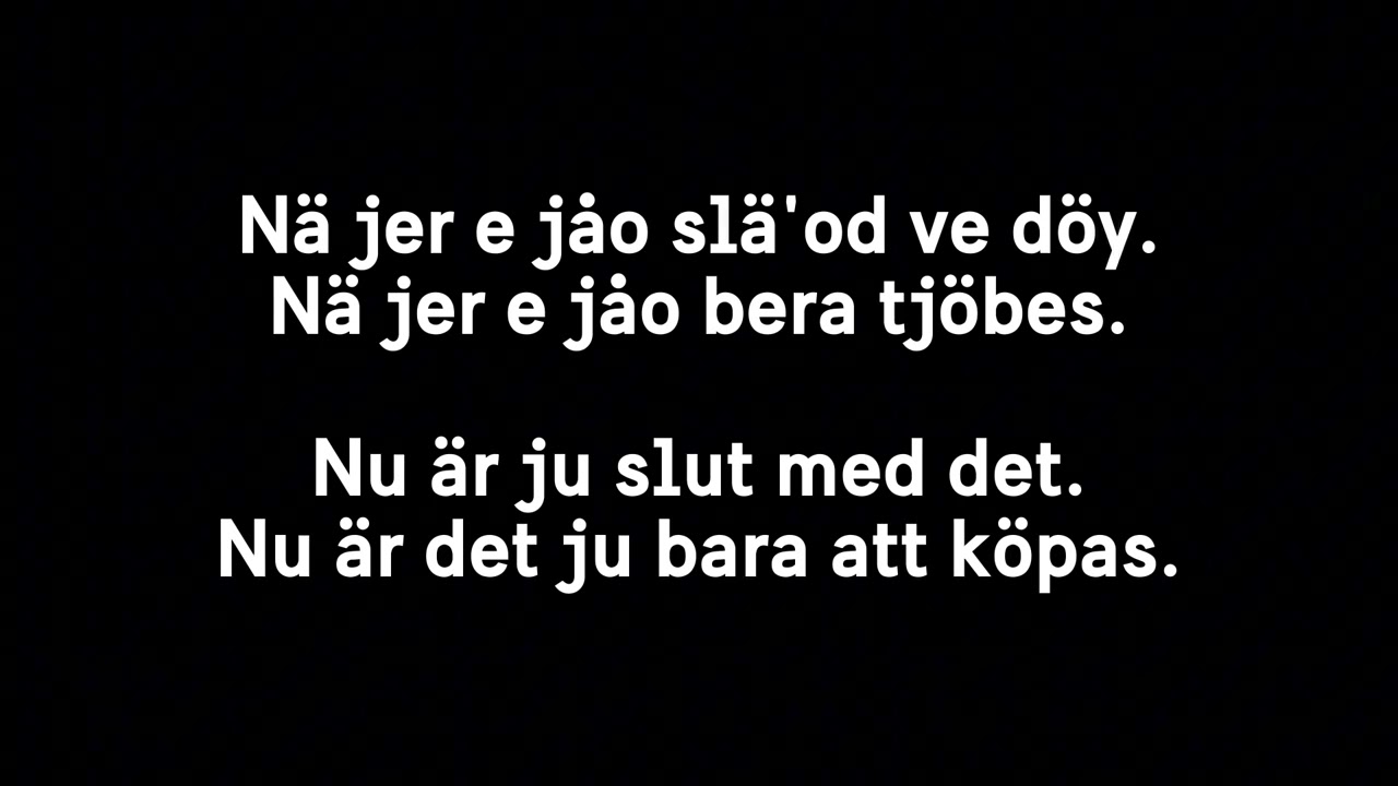 Överkalixmål med svensk undertextning