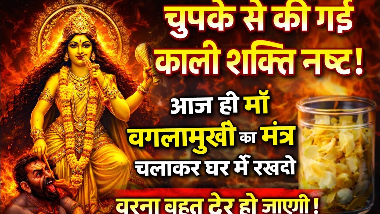 चुपके से की गई काली शक्ति नष्ट होगी सिद्ध बगलामुखी मंत्र आज सुन लेना | Powerful#bagulamukhimantra