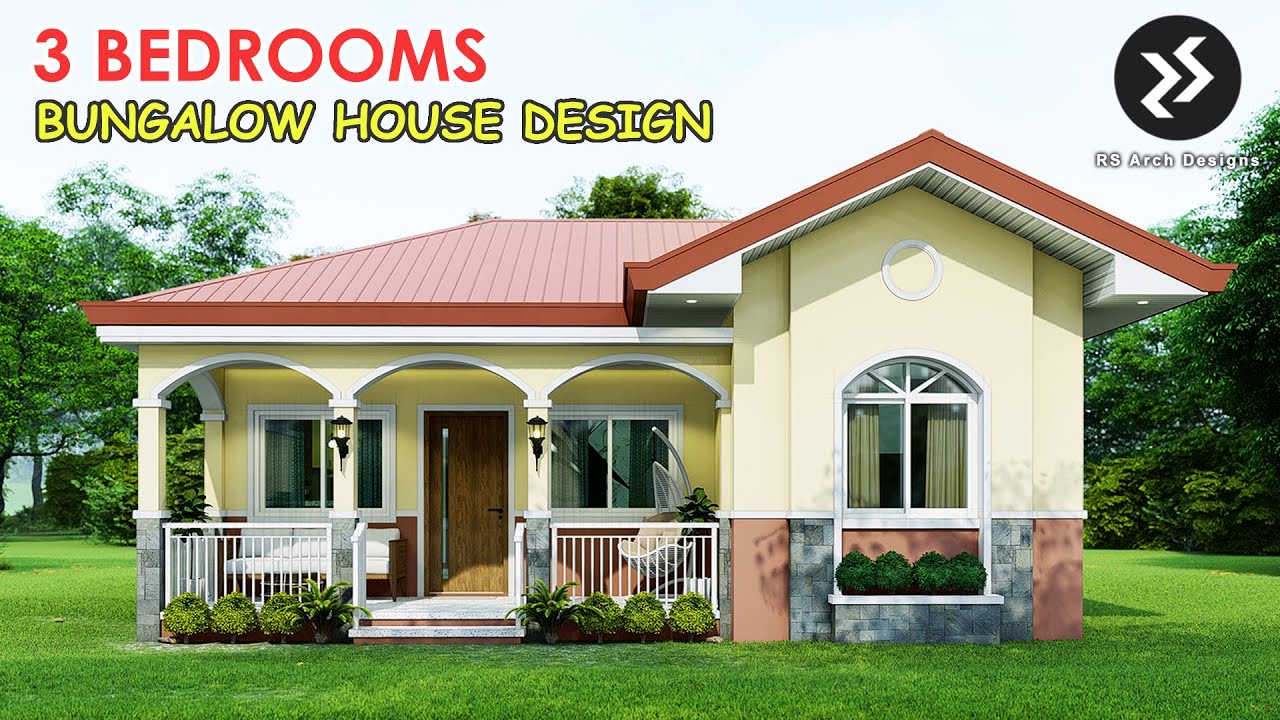 3 Bedroom Bungalow House Design | 87 sqm | 2 T&B |  Simple House Design