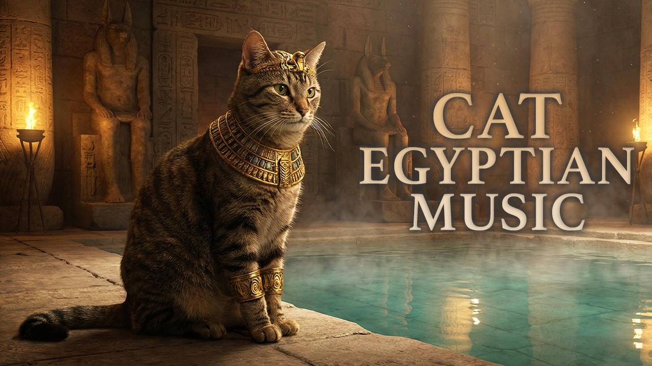 Egyptian Music for Cats 🌙✨ Temple Relaxation & Healing Sleep