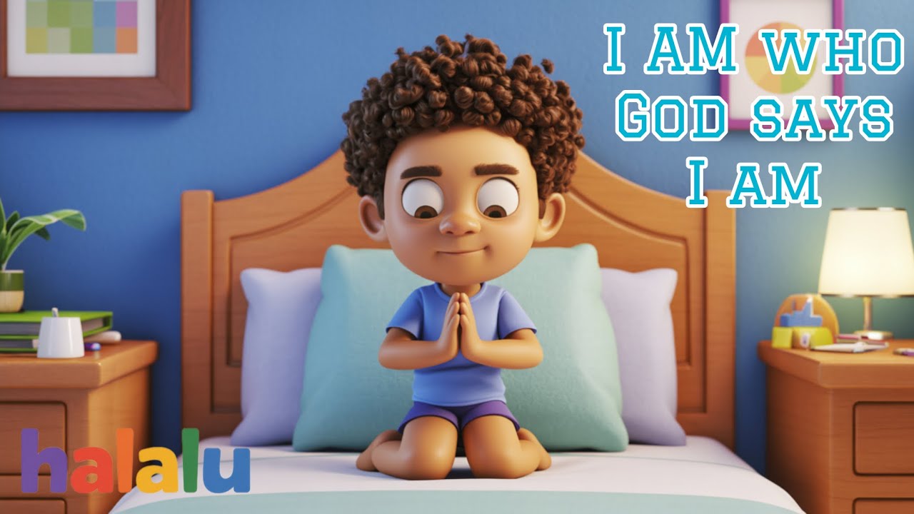 I Am Who God Says I Am 💛 Christian Kids Song About Knowing Your Worth | Halalu Kids
