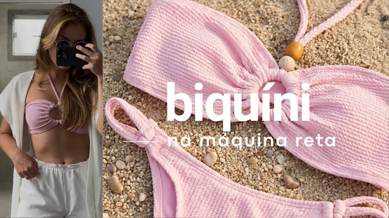 Como costurar biquíni na máquina reta doméstica (sem overlock)