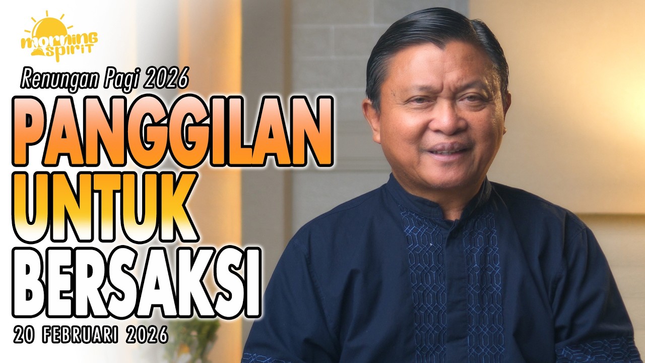Renungan Pagi Hari Ini: PANGGILAN UNTUK BERSAKSI