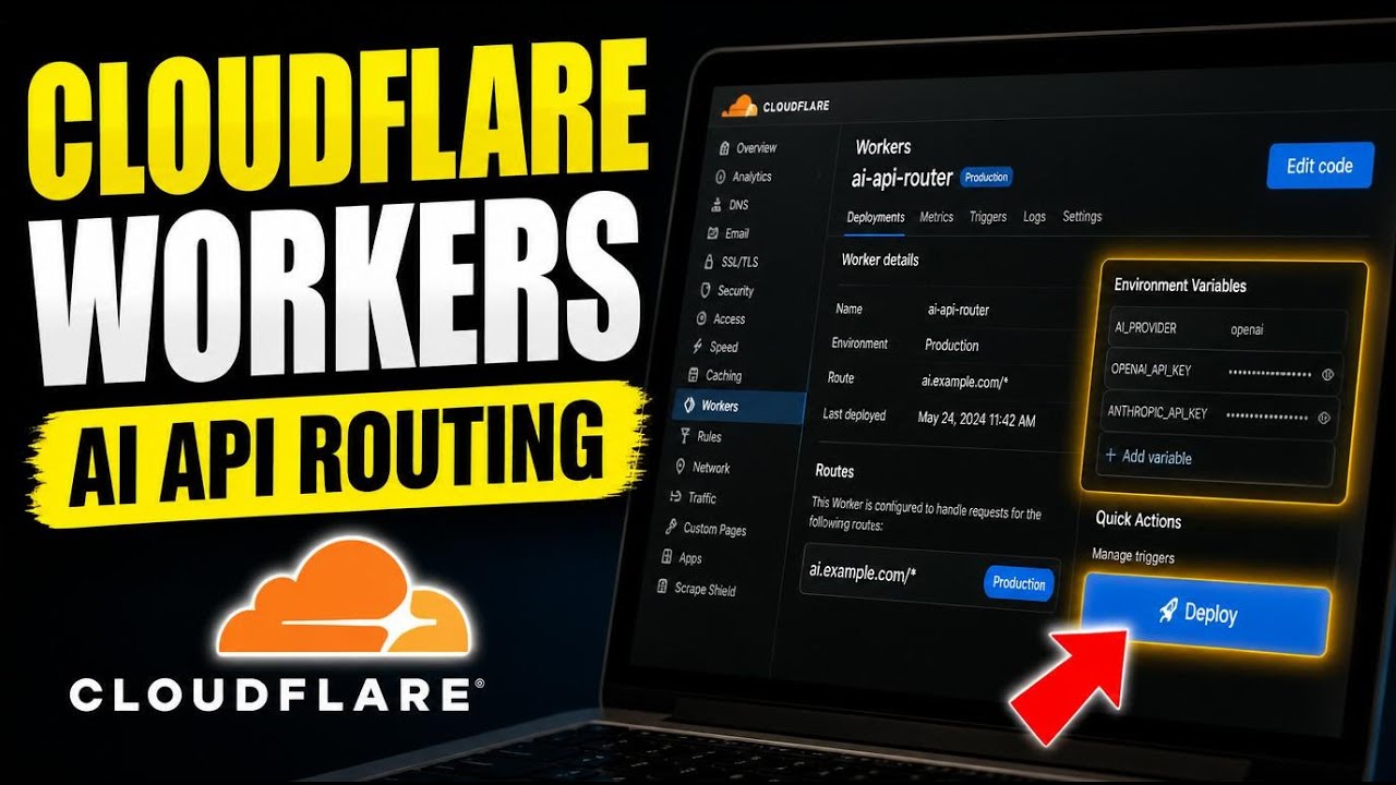 How to configure Cloudflare Workers for AI API routing - Step By Step