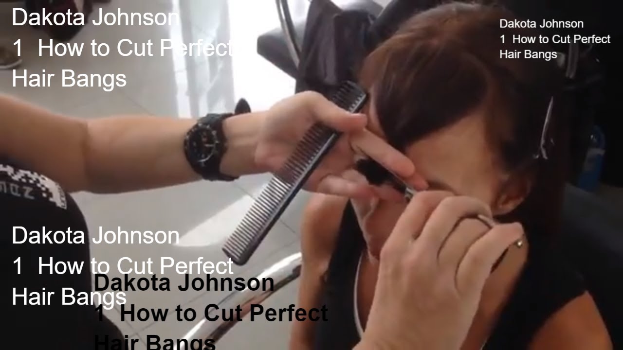 Dakota Johnson hair bangs, Perfect Bangs-Fringe haircut 2020