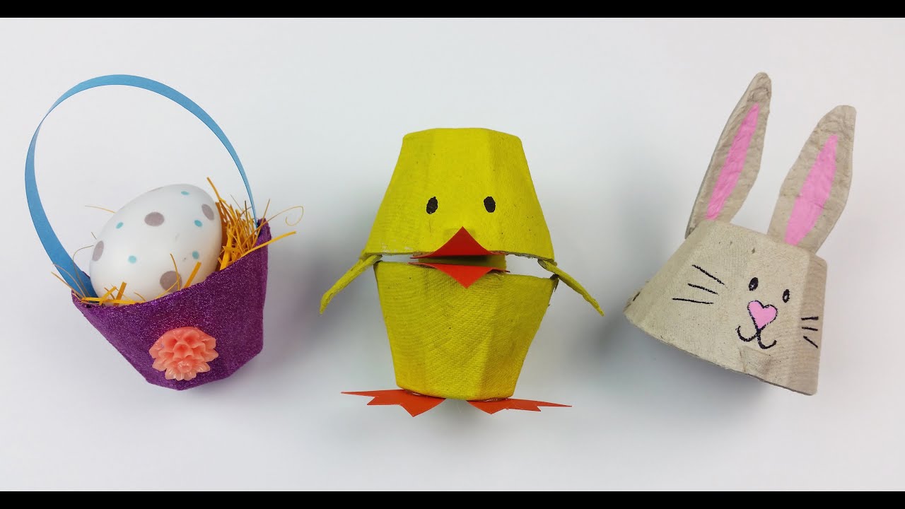TUTORIAL: DECORAZIONI di PASQUA con il CONTENITORE delle UOVA (-rIcIcLo-DiY-)
