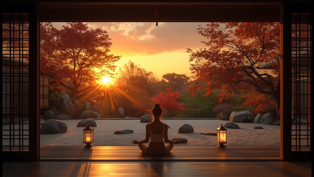 A Quiet Garden at Dusk — No-Talking Nature Ambience for Mental Rest