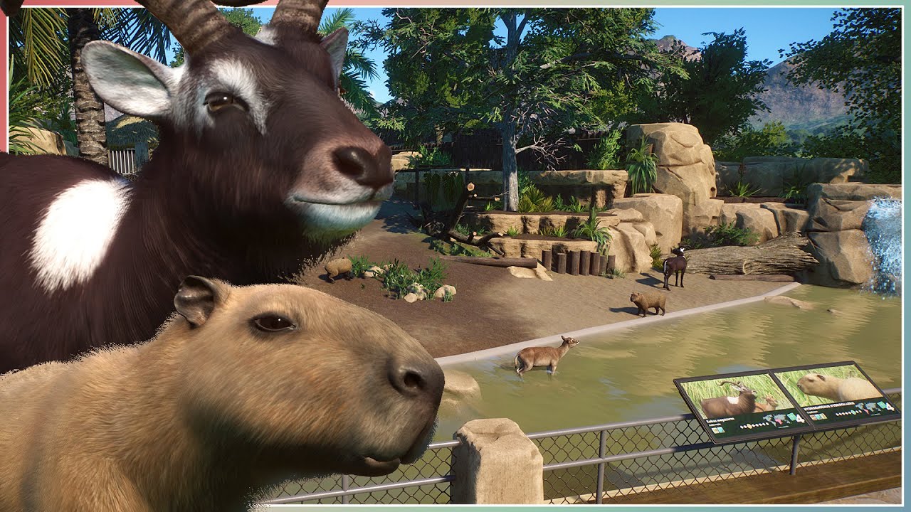Capybara & Nile Lechwe Habitat | Sequora Zoo | Planet Zoo Speed Build