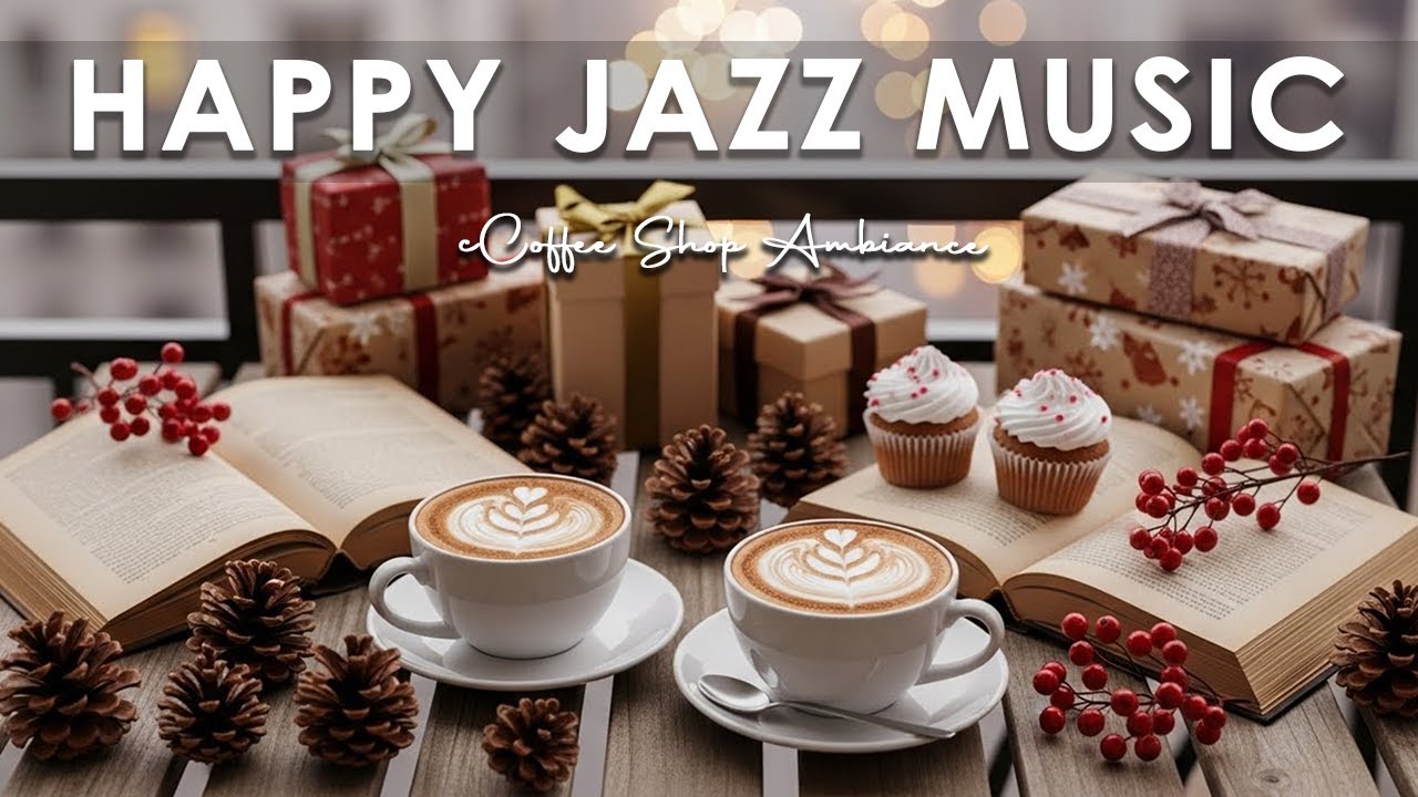 Happy Jazz Music☕ Coffee Shop Ambiance | Positive Bossa Nova Instrumental for Working.