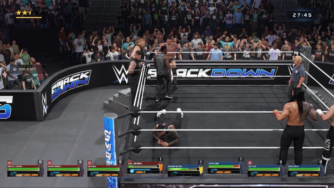 WWE 2K25 Mutiny Vs OG Bloodline SmackDown Iron Man Match