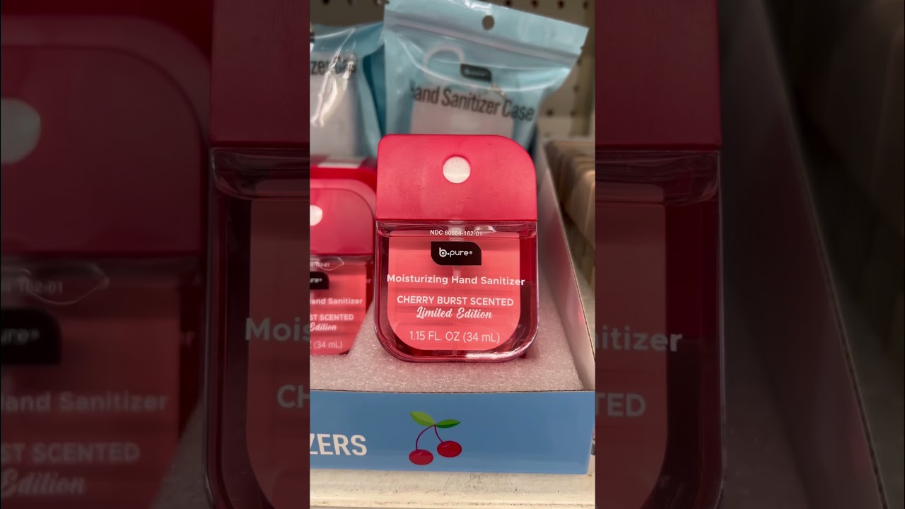 Found the new BPure Hand Sanitizers! ☕️🍦🍒🫐 