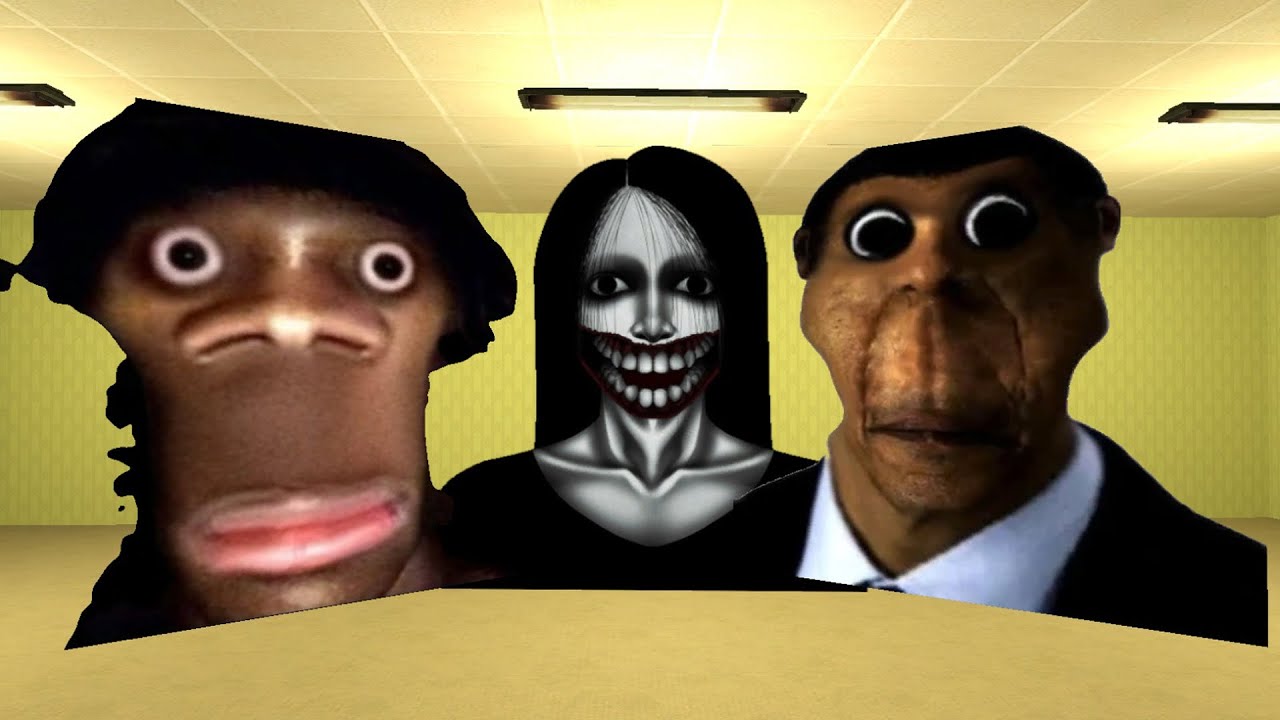 Hi My Name Is Aughh, Kuchisake Onna And Obunga Nextbot Gmod