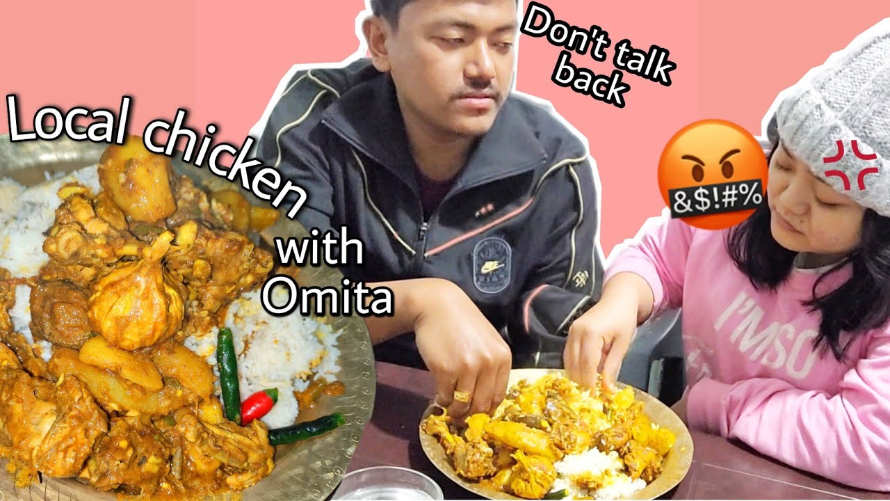 First fight after wedding 😪 /Husband cooking Local chicken curry with papaya 😁/ Couples vlog