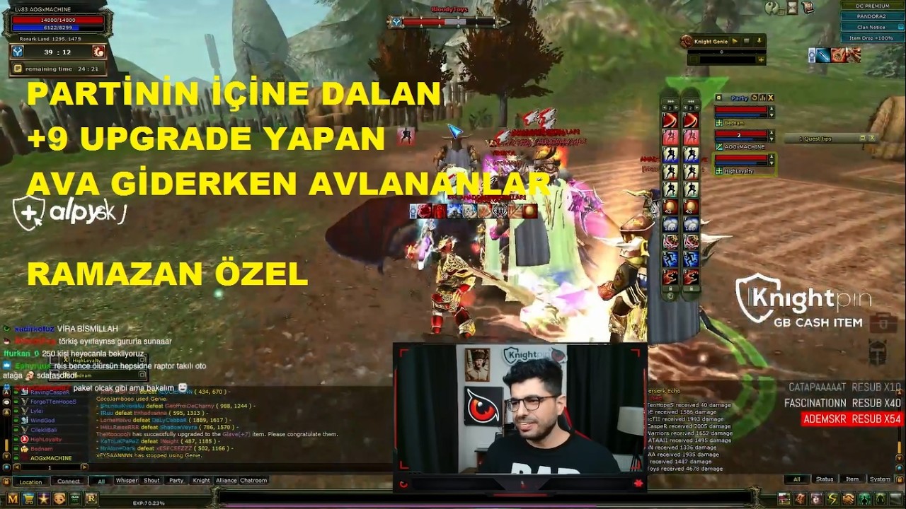 +9 Upgrade yapan 50 Kişiye Saldıran :) Ava Giderken Avlananlar Ramazana Özel | Knight Online