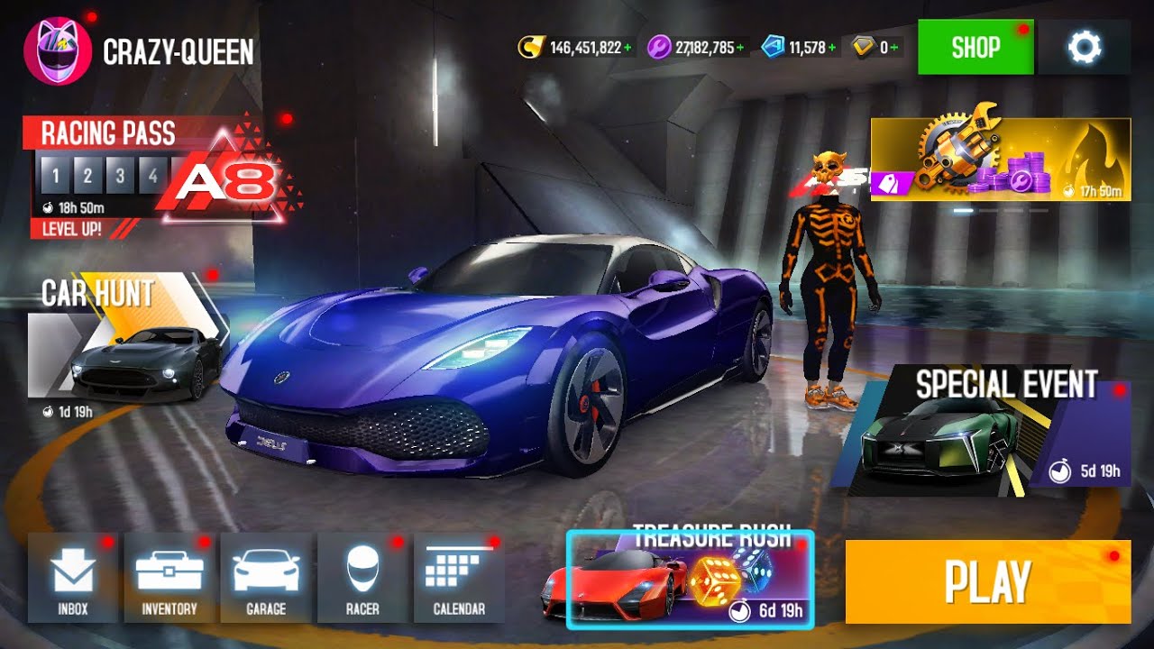 Live -Asphalt 8 Stream | New Deus Car Unlock Happy New Year Everyone  ||Crazy Queen||