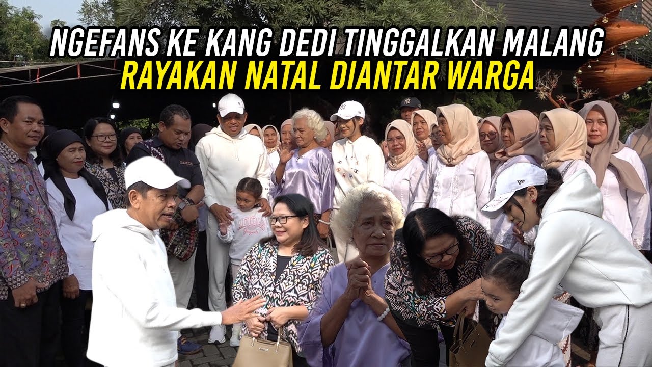 NGEFANS KE KANG DEDI | AIRIN TINGGALKAN MALANG | RAYAKAN NATAL DIANTAR WARGA SEKAMPUNG
